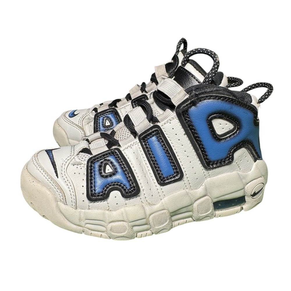 Nike Air More Uptempo Industrial Blue Grey FJ1389-001 Preschool Boys 12C